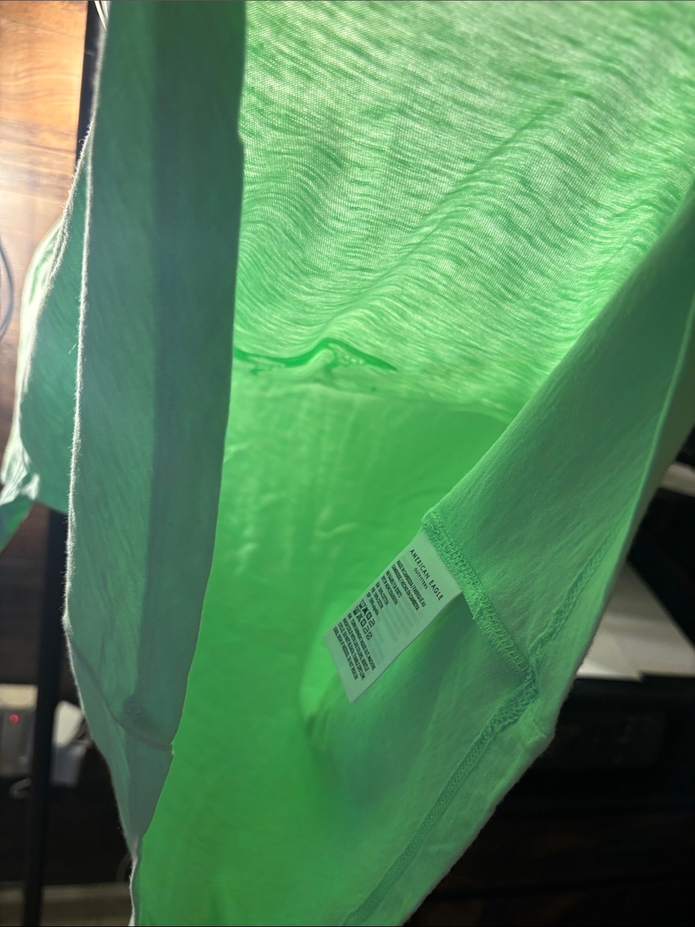 American Eagle Outfitters Neon Green Graphic Tee - Picture 5 of 6